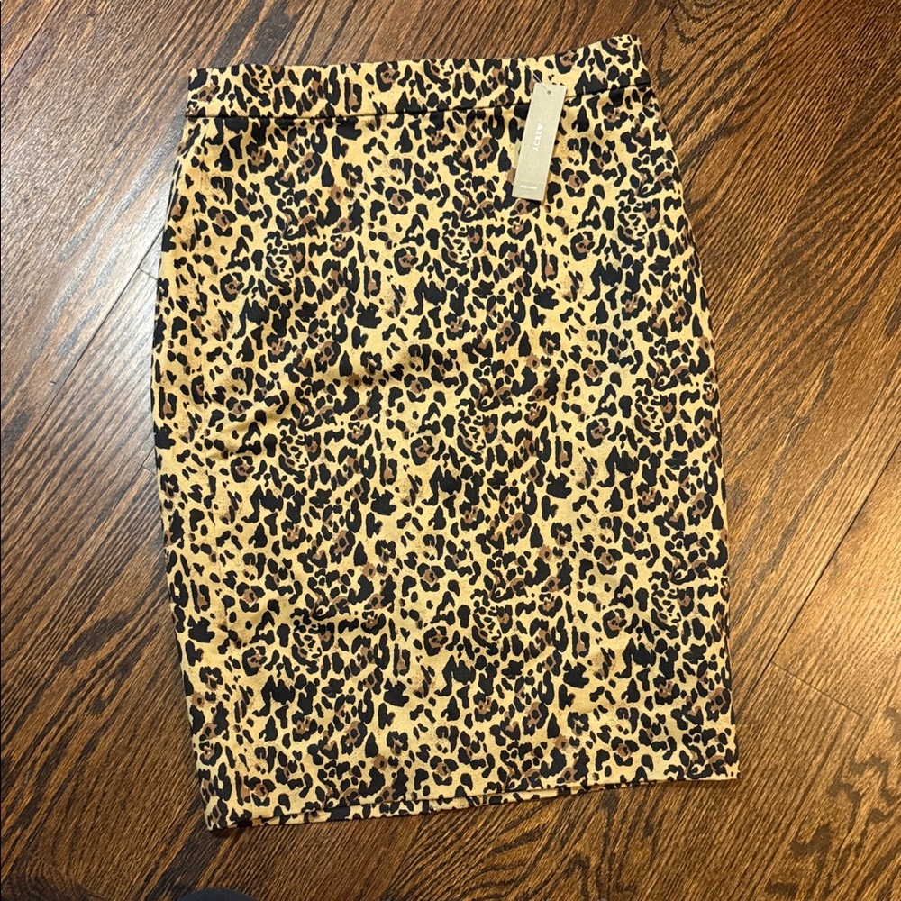 NWT - J. Crew leopard pencil skirt!!